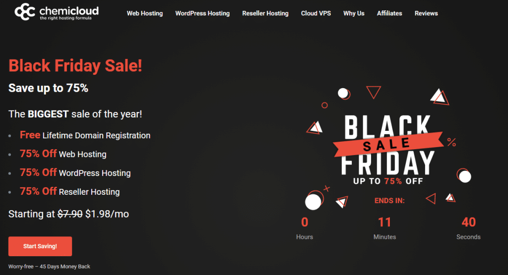 ChemiCloud Black Friday Deals
