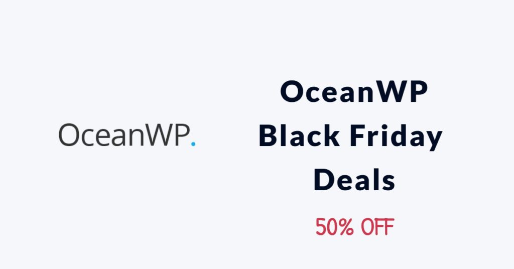 OceanWP Black Friday Deals