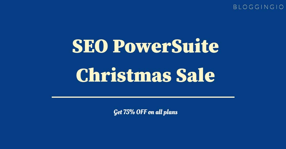 SEO PowerSuite Christmas Sale