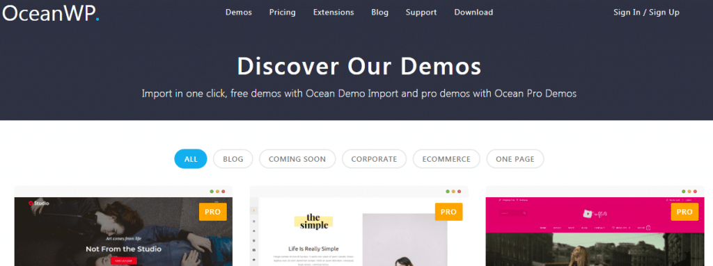OceanWP-Demo-Starter-Sites