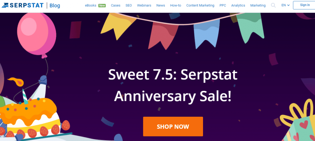 Serpstat Anniversary Sale