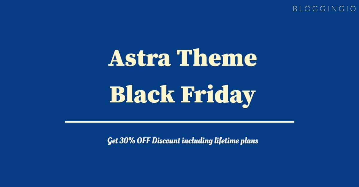 Astra Theme Black Friday