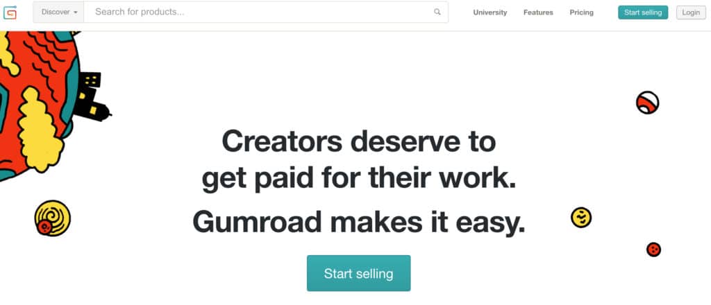 Gumroad Home