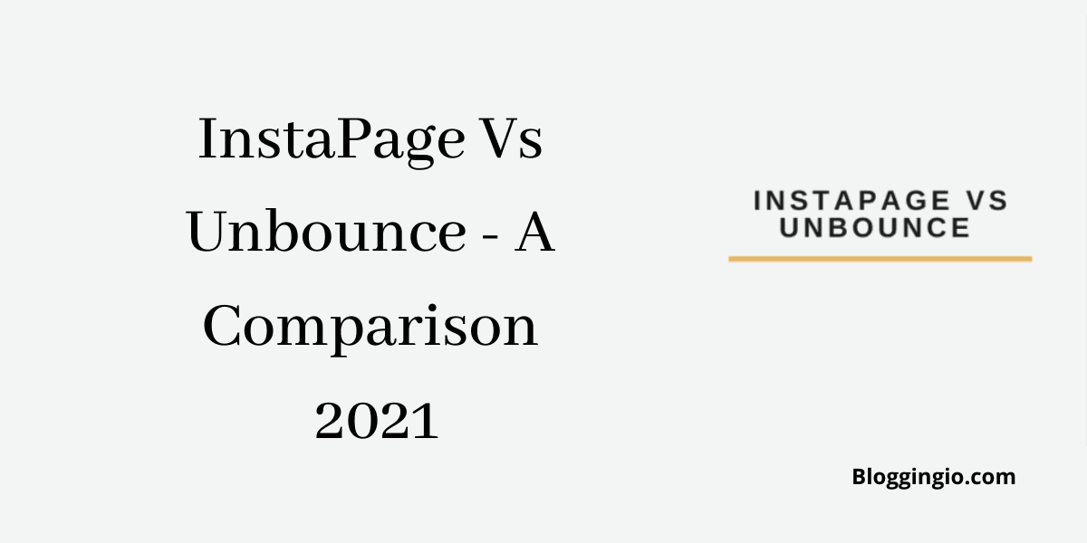 InstaPage vs Unbounce