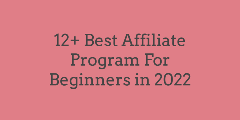 12+ Best Affiliate Program For Beginners in 2023 – Which Is Best For You?