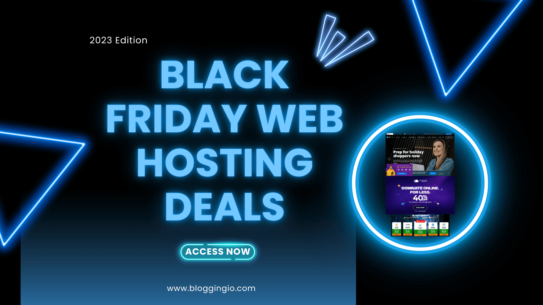 Black Friday Web Hosting Deals 2023 at Bloggingio.com