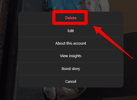 Click delete you want to remove