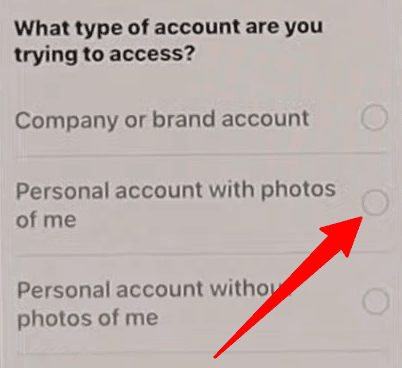 Select your account type