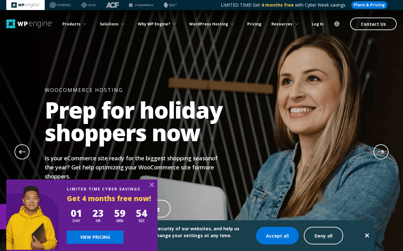 WPEngine Black Friday Deals 2023 (4 Months Free & Save Up to $1400) 1